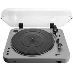 Lenco L-85 USB Two Speed Turntable With Direct MP3 Recording Grey